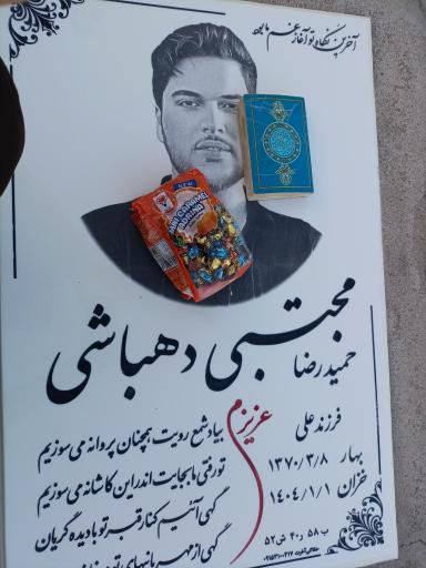 عکس مزار حمیدرضا مجتبی دهباشی