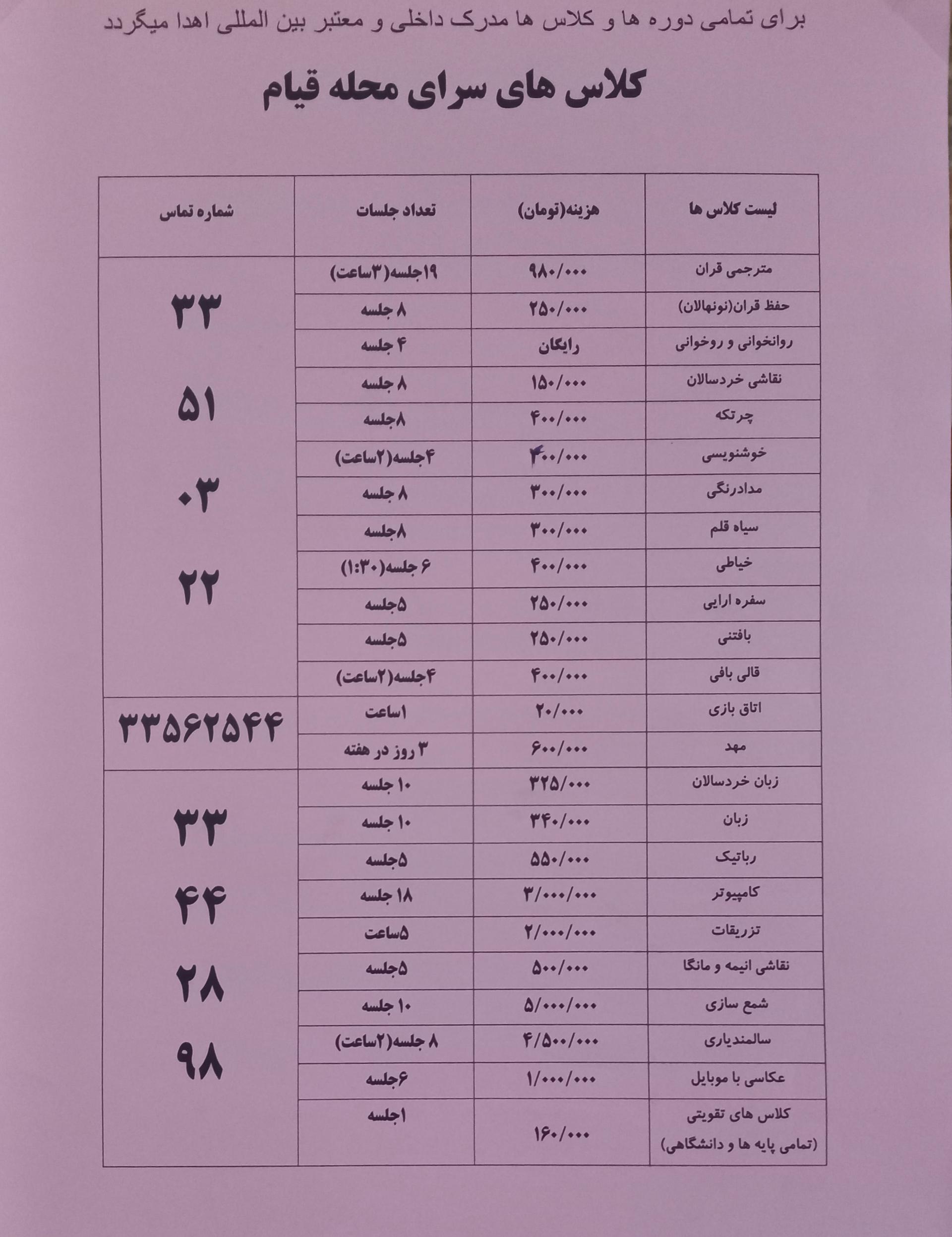 عکس سرای محله قیام