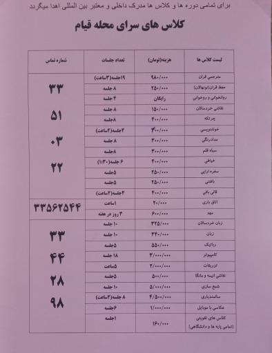 عکس سرای محله قیام
