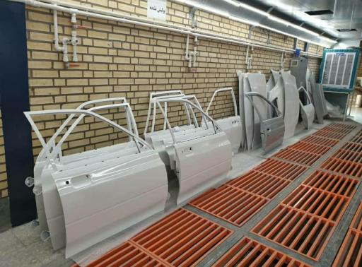 عکس بدنه رنگ کوره ای خودرو سایکو