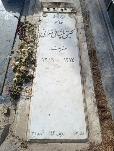 عکس مزار بانو گیتی پاشایی تهرانی
