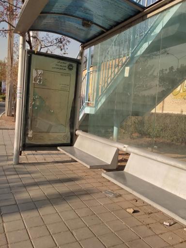 عکس ایستگاه اتوبوس بتون البرز