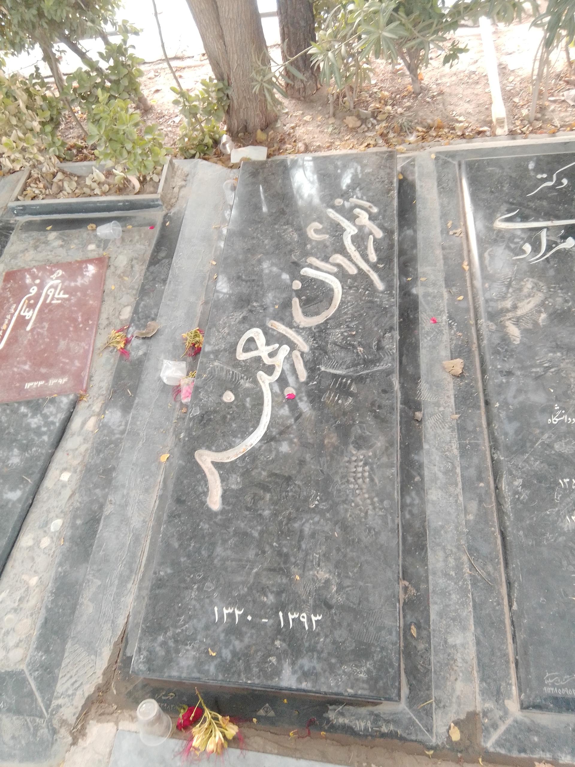 عکس مزار استاد انوشیروان ارجمند