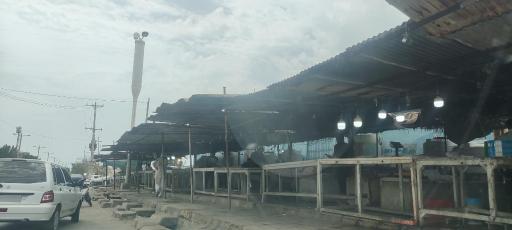 عکس بازار موقت ماهی فروشان