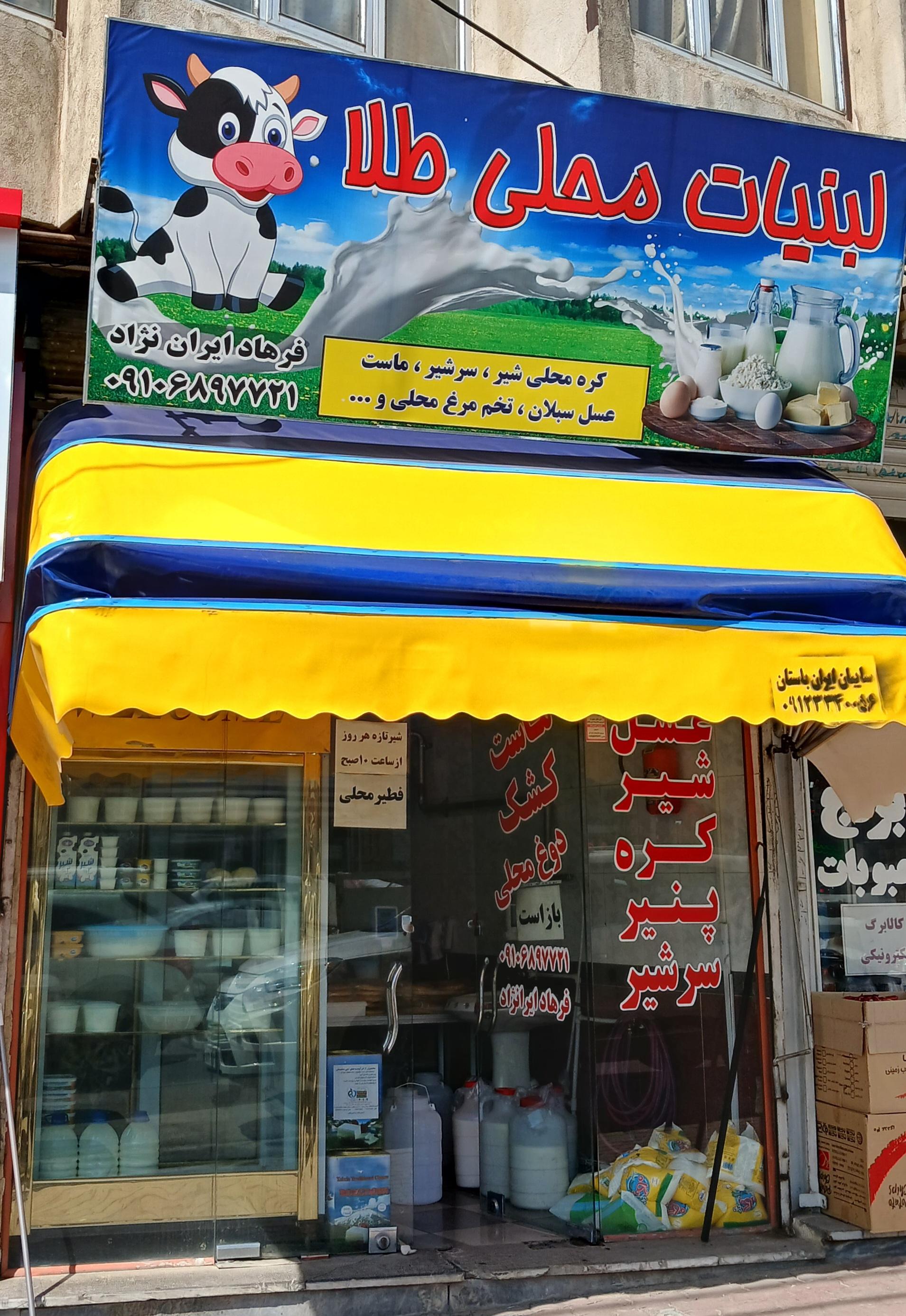 عکس لبنیات محلی طلا