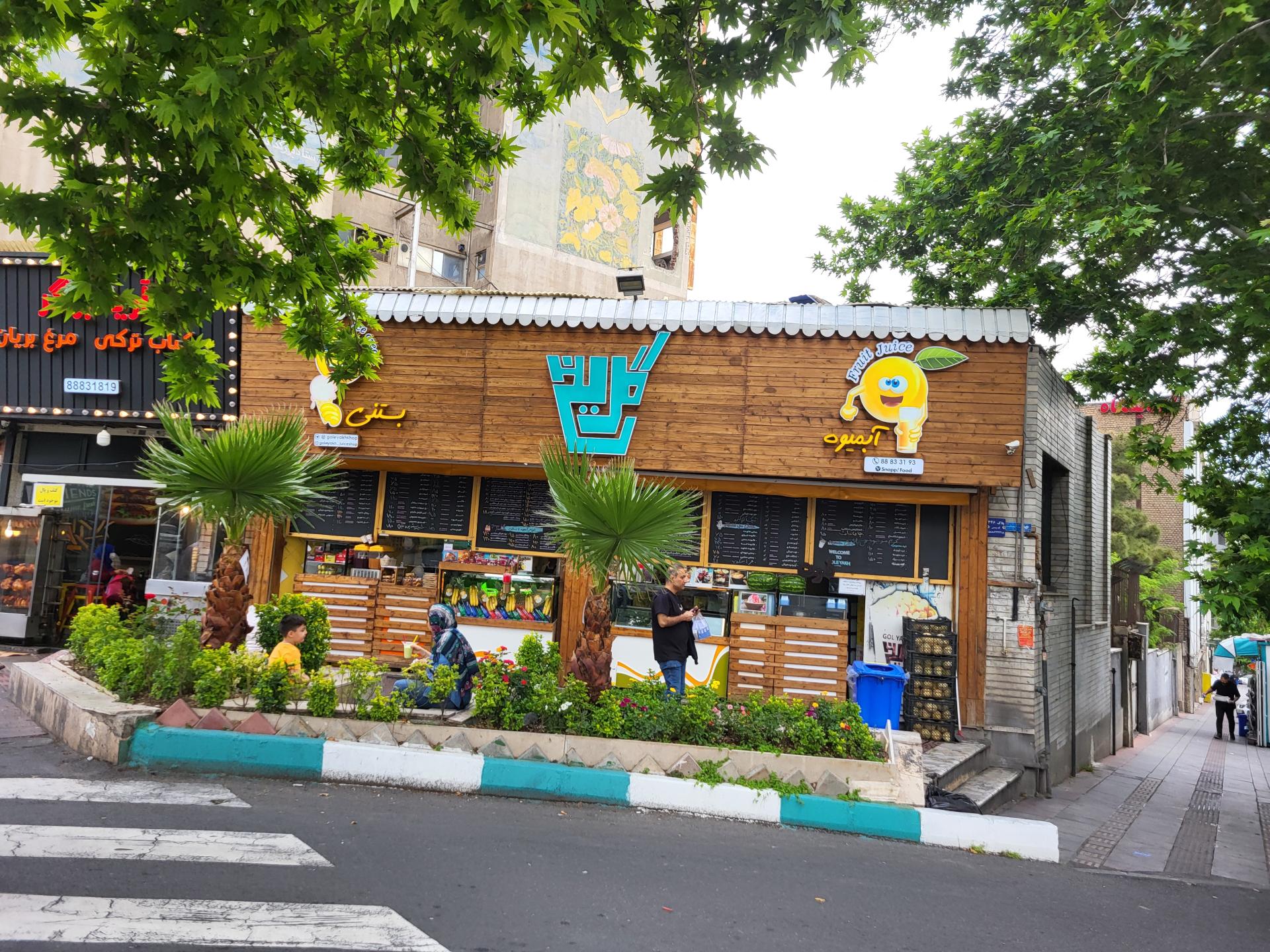 عکس آبمیوه و بستنی گل یخ