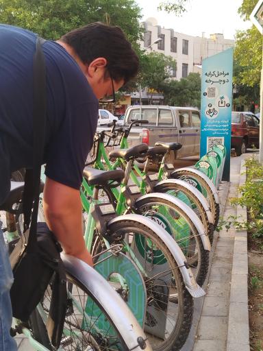 عکس ایستگاه دوچرخه اشتراکی