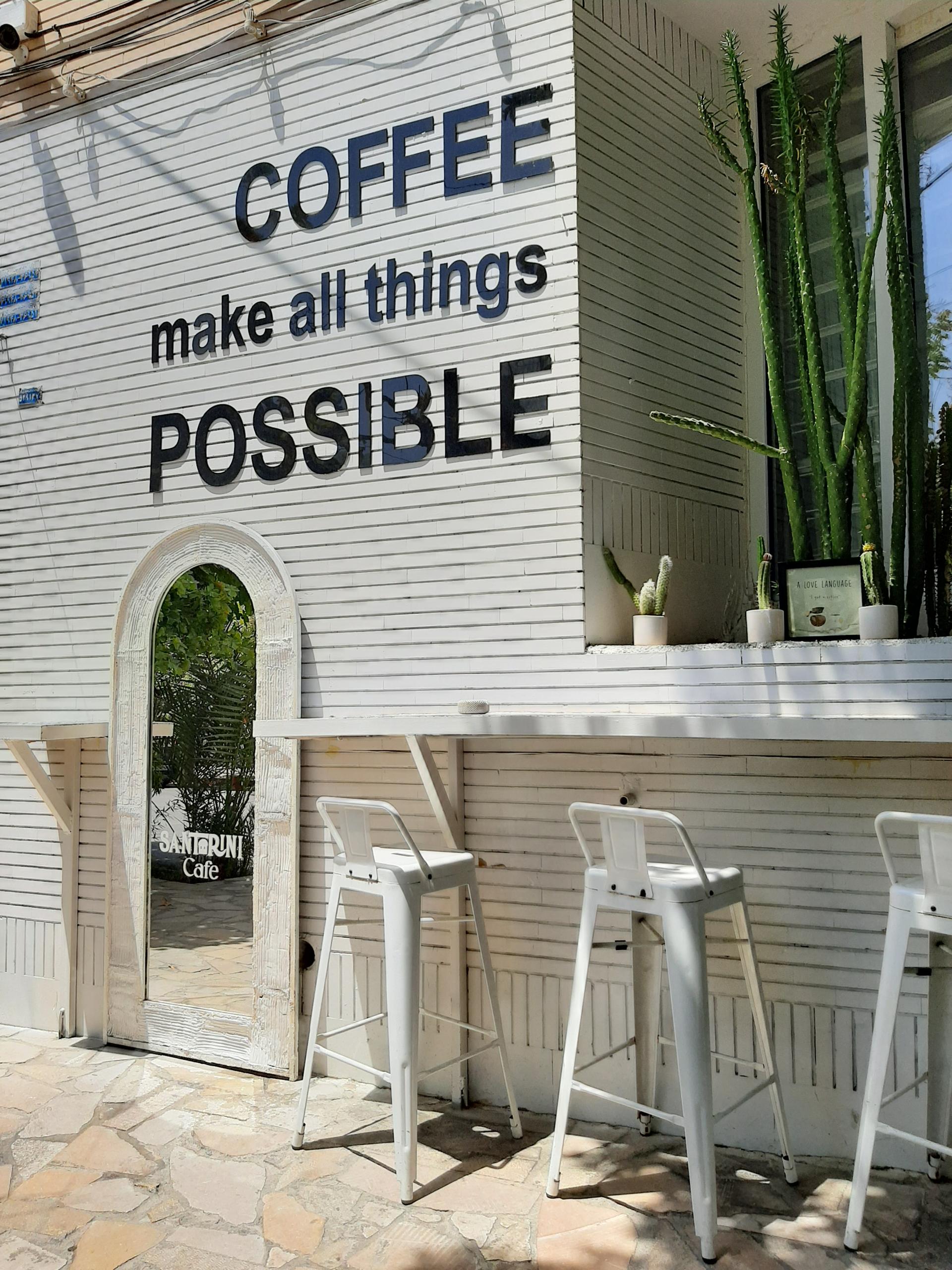 عکس کافه سانتورینی