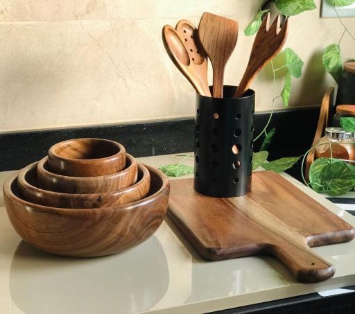 عکس فروشگاه ظروف چوبی دارکوب