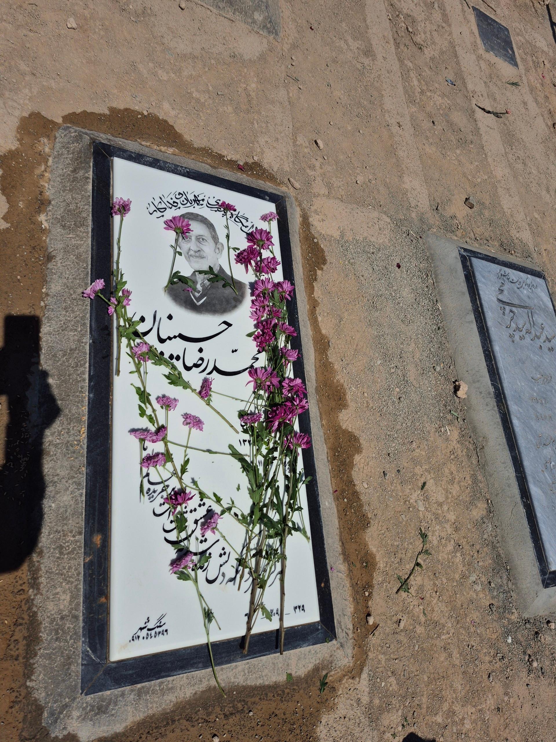 عکس مزار محمدرضا حسینیان