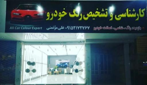 عکس کارشناسی و تشخیص رنگ خودرو علی موتمنی