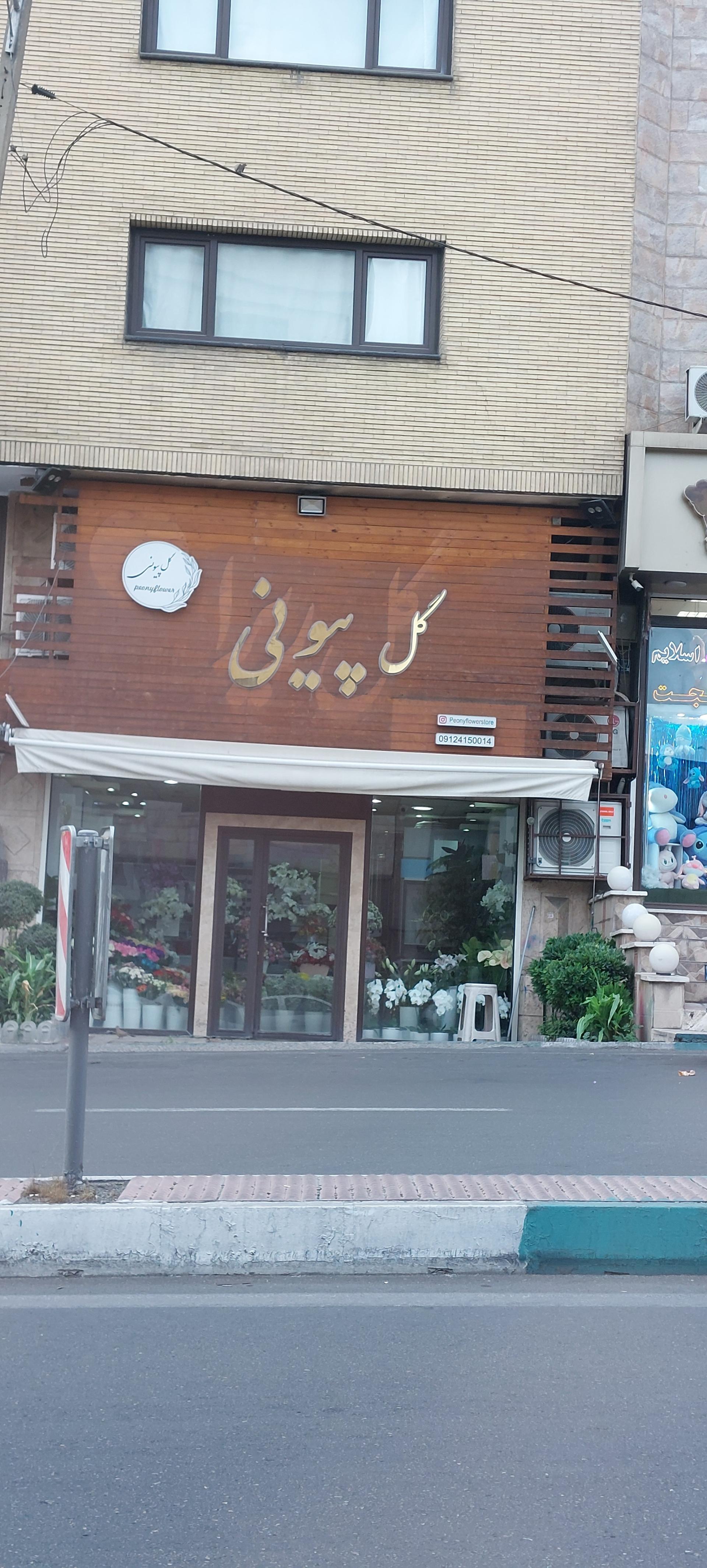 عکس گل فروشی پیونی