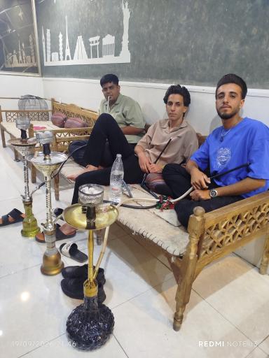 عکس چایخانه قلیان