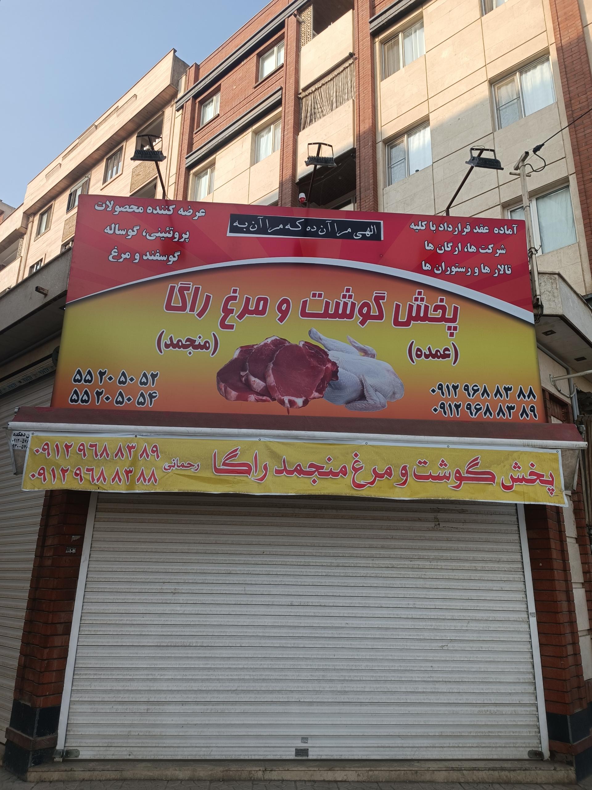 عکس پخش گوشت و مرغ منجمد راگا 