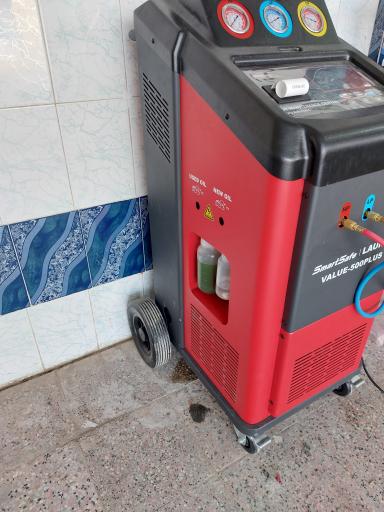 شارژ گاز کولر خودرو با دستگاه اتومات لانچ لطفی