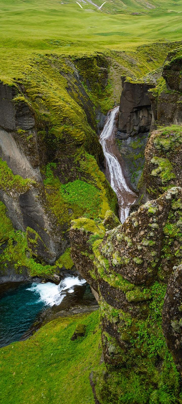 عکس آبشار دره نوسنگ حصارک