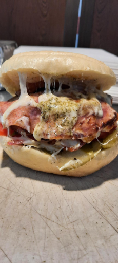 عکس برگر زغالی