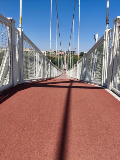 عکس پل معلق چوبی