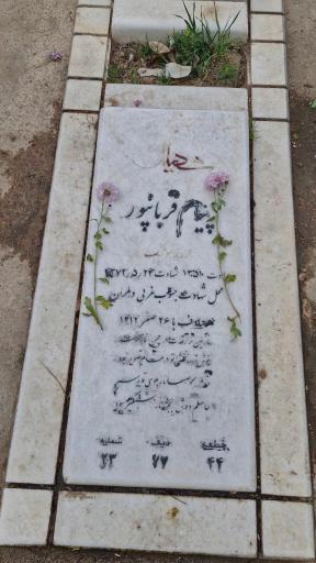 عکس مزار شهید پیام قربانپور