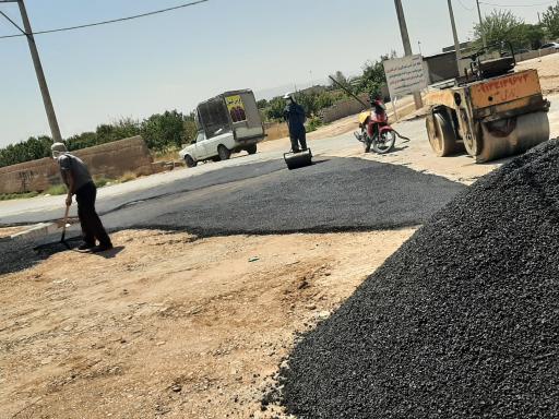 عکس اجاره غلطک و پخش اسفالت زارعی