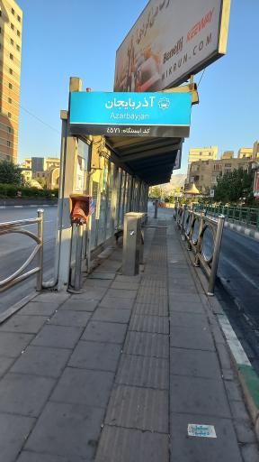 عکس ایستگاه اتوبوس آذربایجان