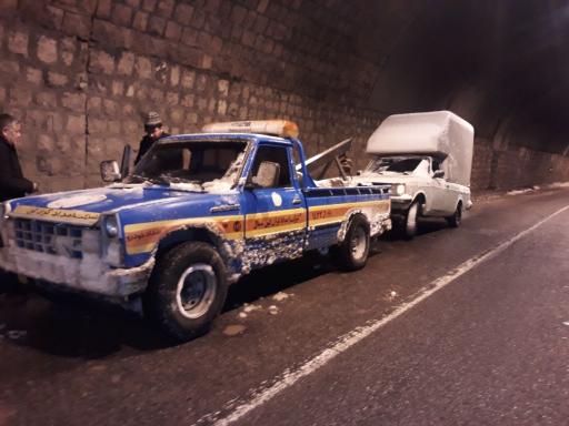 عکس یدک‌کش و امداد خودرو گردنه حیران