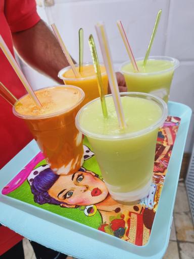 عکس آبمیوه و بستنی پاپانوئل