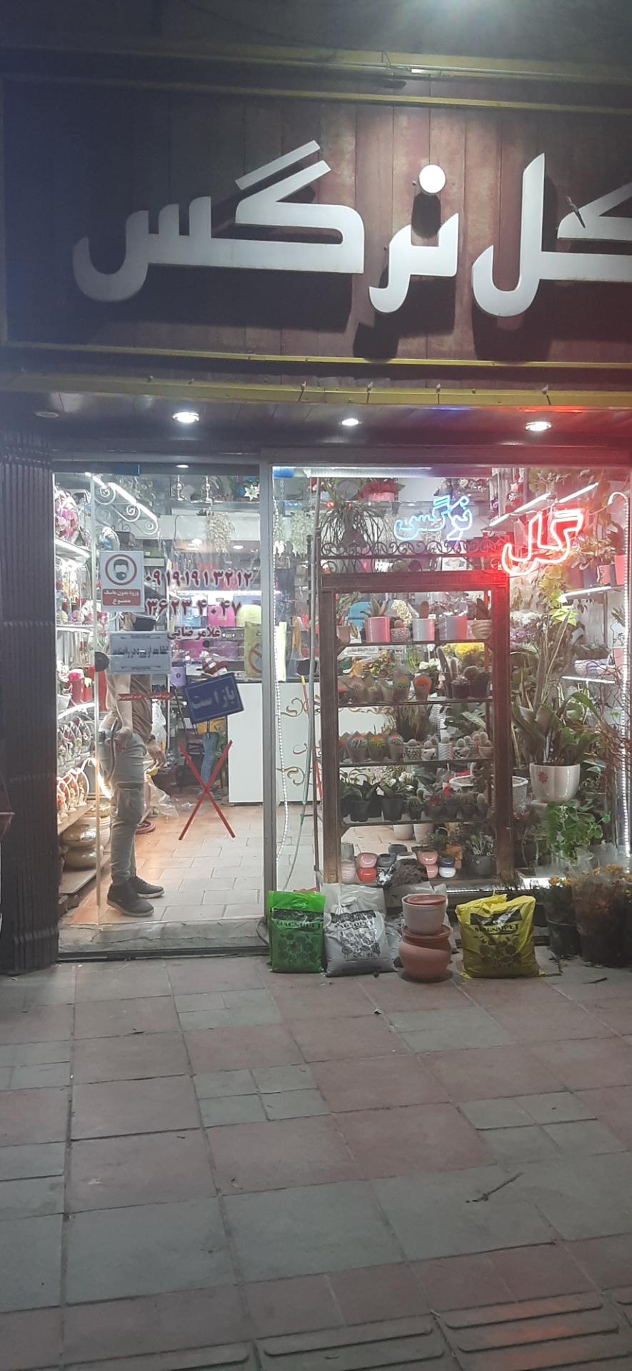 عکس گل فروشی گل نرگس