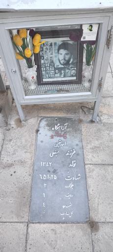 عکس مزار شهید احد مقیمی