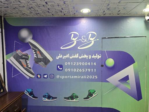 عکس تولید و پخش کفش امیر علی