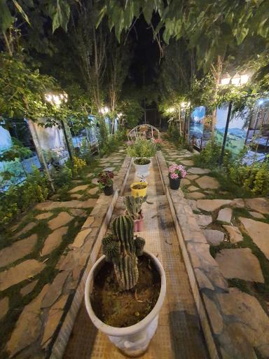 عکس باغ رستوران رز سفید 