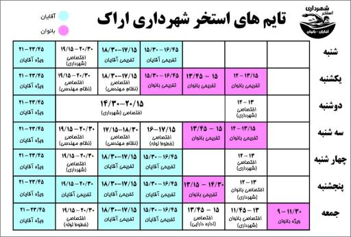 استخر شهرداری اراک