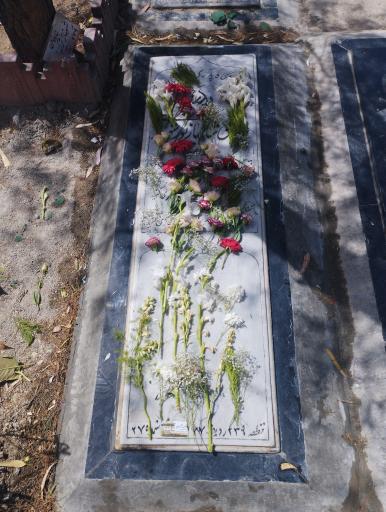 عکس مزار کربلائی شهناز ترک‌ پور اسکوئی