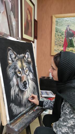 عکس آموزشگاه نقاشی سرمه ای