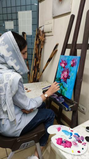 عکس آموزشگاه نقاشی سرمه ای