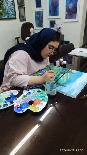 عکس آموزشگاه نقاشی سرمه ای
