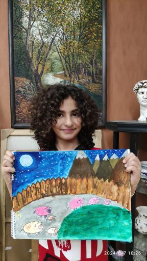 عکس آموزشگاه نقاشی سرمه ای