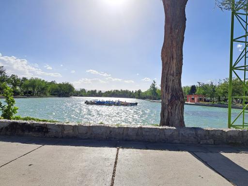 عکس دریاچه پارک ساحلی زرین شهر