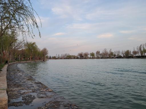 عکس دریاچه پارک ساحلی زرین شهر