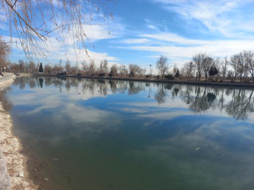 عکس دریاچه پارک ساحلی زرین شهر