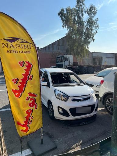 عکس پخش شیشه اتومبیل نصیری 