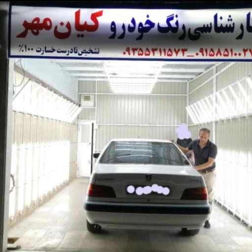 عکس کارشناسی تشخیص رنگ خودرو کیان مهر کاشمر