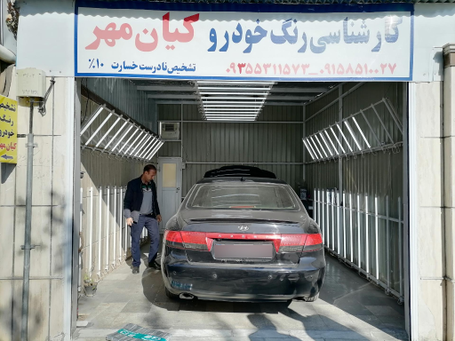 عکس کارشناسی تشخیص رنگ خودرو کیان مهر کاشمر
