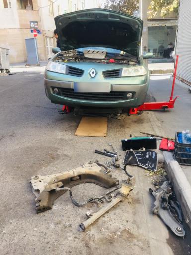 عکس مکانیکی جلوبندی و باطری سازی جاوید