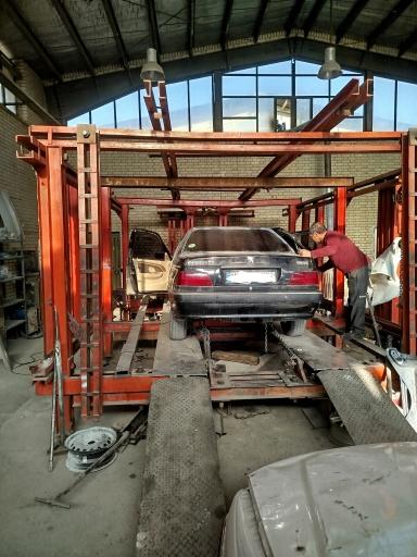 عکس شاسی کشی فلاحی تعمیرگاه ایران صافکار