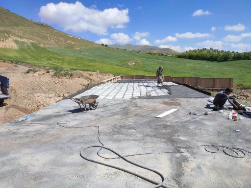 عکس کارگاه قطعات بتنی شین