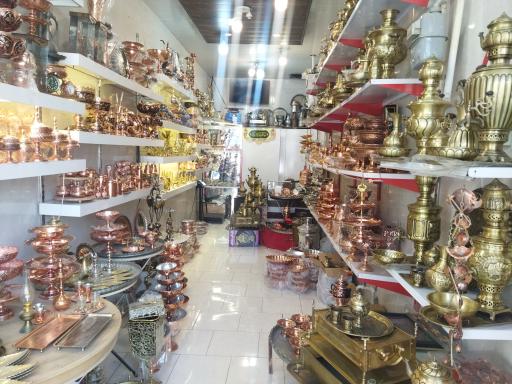 عکس پخش صنایع دستی مس و برنج آرشام