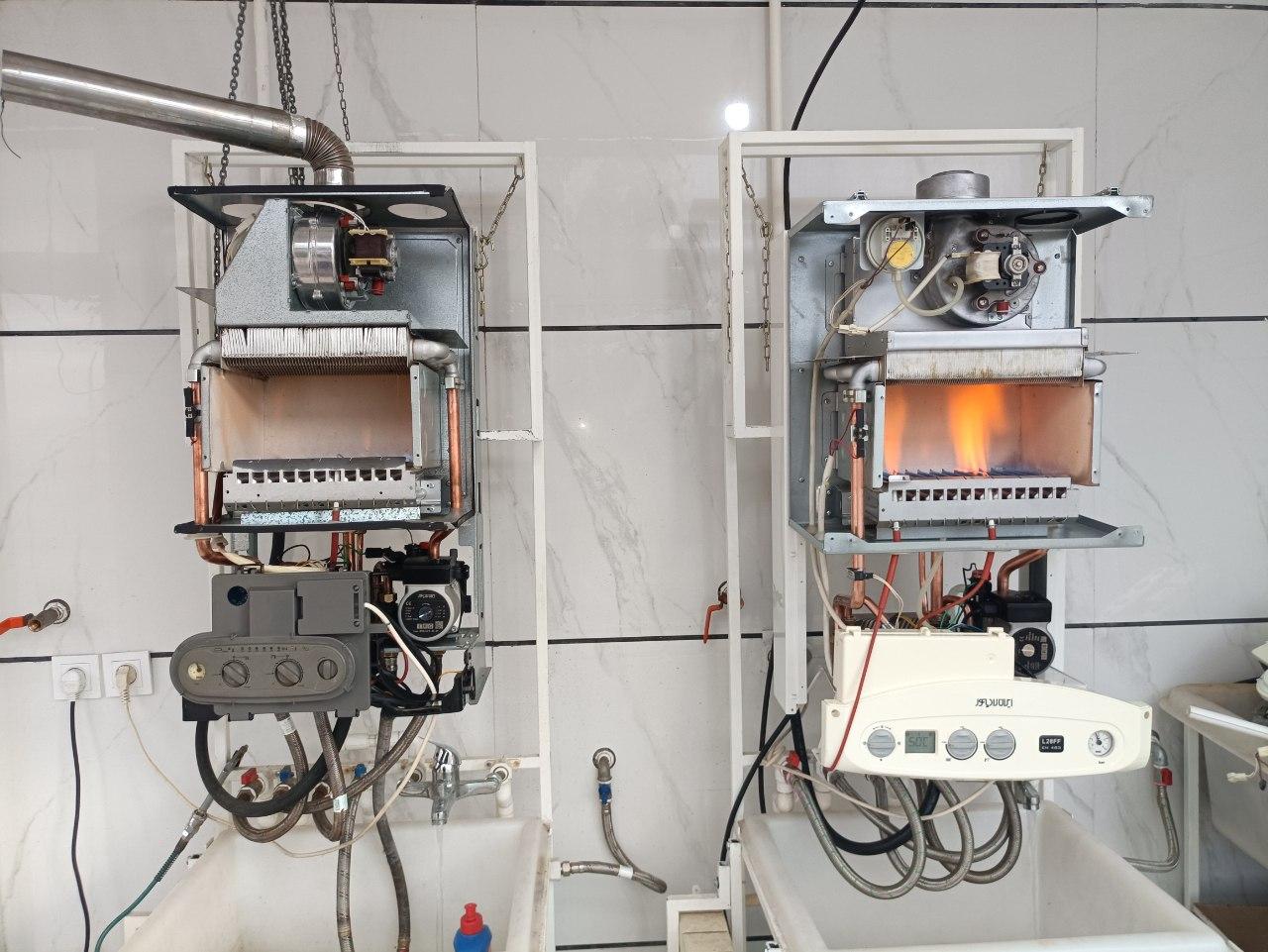 عکس تعمیر و نصب پکیج دیواری مرسلی