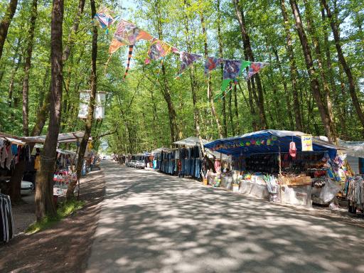 عکس بازارچه دست فروشان جنگل گیسوم