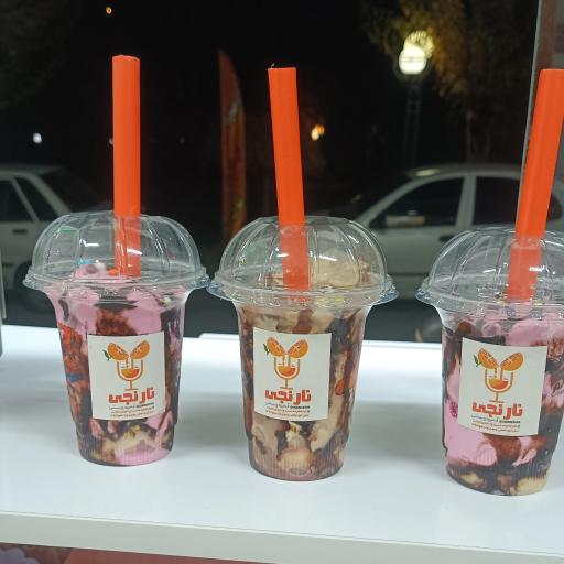 عکس آبمیوه بستنی نارنجی 